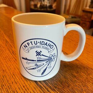 Vintage NPTU Idaho E Paucibus Plures Navy Reactors Themed Coffee Cup Mug